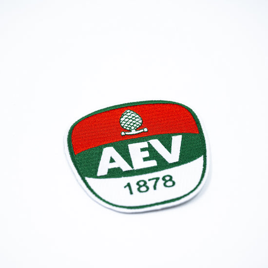 Das AEV-Logo als Aufnäher 